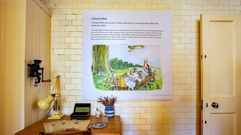 Winnie-the-Pooh Centenary exhibition inside the Domestic Wing at Anglesey Abbey